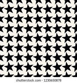 Seamless geometric star vector pattern. Retro design backdrop texture.