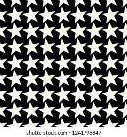 Seamless geometric star vector pattern. Retro design backdrop texture.