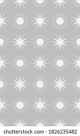 Diseño de patrones de estrellas geométricas sin foco. Textura repetida vectorial.