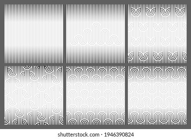 Seamless geometric striped background for Text. Template with Copy space. Endless striped monochrome background with abstract geometric pattern. Vector