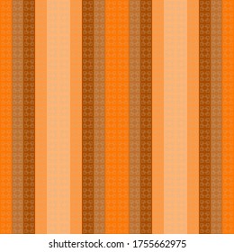 Fondo elegante de color naranja claro a rayas geométricas y sin soldadura, papel tapizado con un adorno de rayas coloridas, cuadrados, diseño de tela, papel envolvente, empaque, manteles, cubiertas