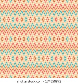 seamless geometric striped color pattern - 2. vector illustration 