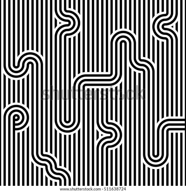 Geometric Maze Ribbon