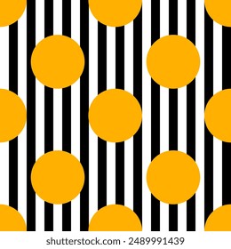 Seamless geometric striped pattern. Vector Illustration.