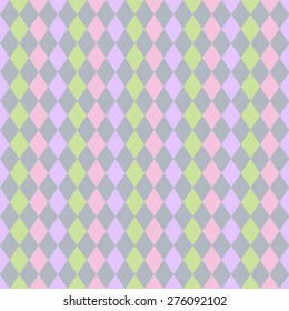 Seamless geometric stripy pattern. Striped rhombic light colored vintage texture. Vector 
