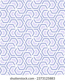 Seamless geometric style with hexagon pattern