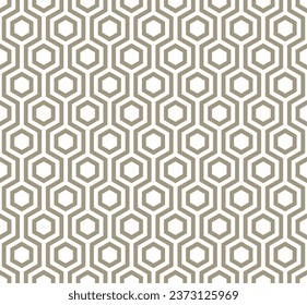 Seamless geometric style with hexagon pattern