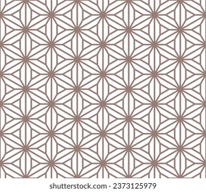 Seamless geometric style with hexagon pattern