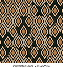 Seamless Geometric Style Vector Pattern Design. Perfect for textile, wallpaper and fabric prints. 