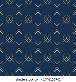 Una textura elegante y geométrica perfecta. Clásico Art Deco sin inconvenientes. Resumen de textura vectorial retro. Papel pintado islámico vintage. Diseño gráfico de entramado. Patrón de baldosas moderno vectorial.