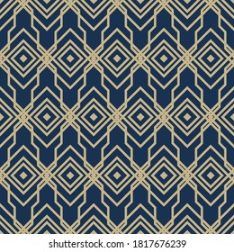 Una textura elegante y geométrica perfecta. Clásico Art Deco sin inconvenientes. Resumen de textura vectorial retro. Papel pintado islámico vintage. Diseño gráfico de entramado. Patrón de baldosas moderno vectorial.
