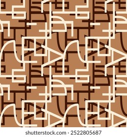 seamless geometric symetry surface artistic colorful pattern.  Set Aesthetic Contemporary printable seamless pattern with abstract