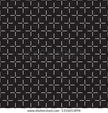 Seamless geometric techno cross pattern background