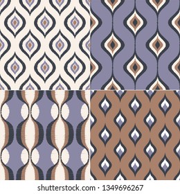 seamless geometric textile background pattern for home interior design