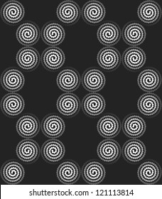 Seamless geometric texture gray pattern with circle