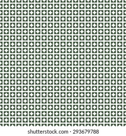 Seamless geometric texture on transparent background, gray-green.