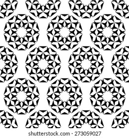 Seamless geometric texture. Stars pattern. Vector art.