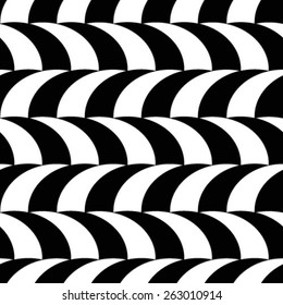 Seamless geometric tiles, vector seamless abstract background in black and white.