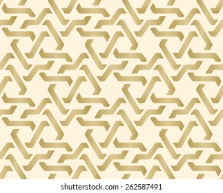 Seamless geometric tiling pattern. Inspired by old ottoman and arabian girih