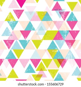 Seamless geometric triangle abstract background pattern in vector