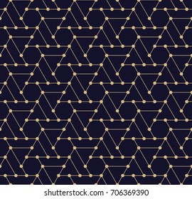 seamless geometric triangle hexagon grid pattern