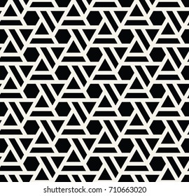 seamless geometric triangle hexagon grid pattern