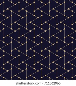 seamless geometric triangle hexagon grid pattern