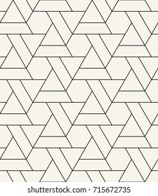 seamless geometric triangle hexagon grid pattern