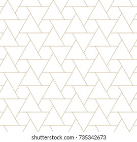 Seamless Geometric Triangle Hexagon Grid Pattern