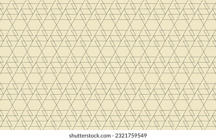 Seamless geometric triangle hexagon pattern ilisutration on light background.