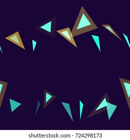 Seamless Geometric Triangle Pattern. Fashion Texture. Cloth, Textile, Linen, Fabric, Ad Design Background. Abstract Seamless Pattern with Triangles