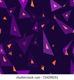 Seamless Geometric Triangle Pattern. Fashion Texture. Cloth, Textile, Linen, Fabric, Ad Design Background. Abstract Seamless Pattern with Triangles