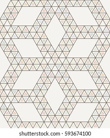 Seamless geometric triangle pattern. Modern abstract.