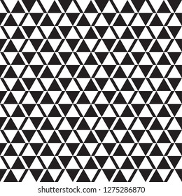 Seamless geometric triangle and rhombus alternating pattern