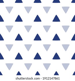 Seamless geometric triangle shape pattern.  Vector design for paper, cover, wallpaper, 
fabric, textile, interior decor and other project.