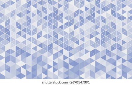 Triângulo geométrico contínuo e padrões de forma quadrada.