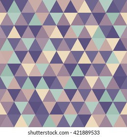 Seamless geometric triangles background. Mosaic. Abstract vector illustration. 
