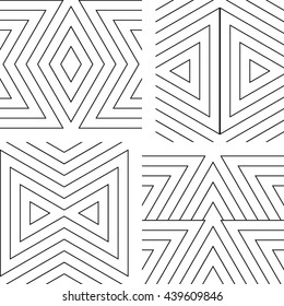 Seamless geometric triangular pattern
