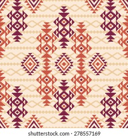 Seamless geometric tribal pattern