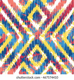 Seamless geometric tribal pattern 