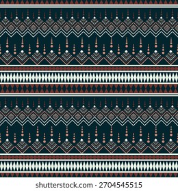 Patrón tribal geométrico sin costuras con Formas étnicas, contraste audaz y diseño textil boho moderno.