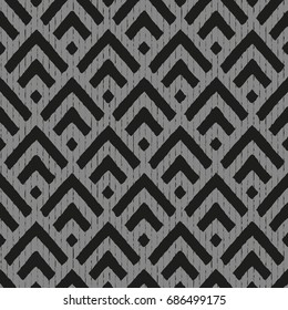 Seamless geometric vector background arrows with lines.Modern stylish texture.Dark background