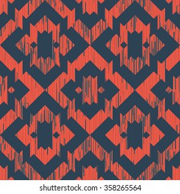 Seamless geometric vector background pattern tile