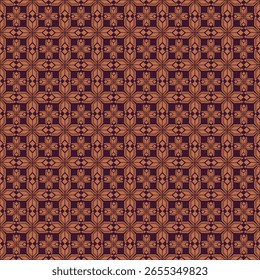 Seamless geometric vector deep color pattern illustration