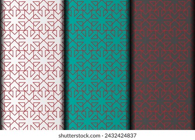 Seamless geometric vector eps pattern design background.