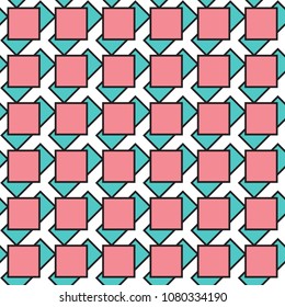 seamless geometric vector fabric swatch pattern.