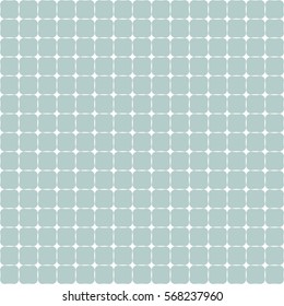 Seamless geometric vector light blue and white pattern. Modern ornament with dotted elements. Geometric abstract pattern.