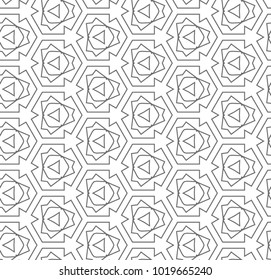 Seamless geometric vector pattern