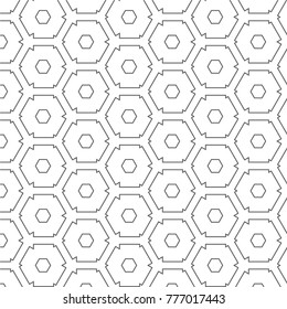 Seamless geometric vector pattern