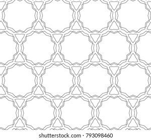 Seamless geometric vector pattern